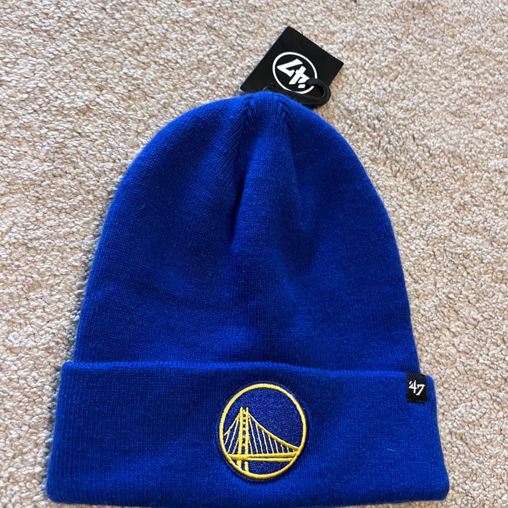 ’47 Brand Golden State Warriors Knit Beanie – Royal Blue (NWT)